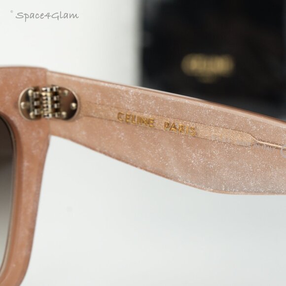 Celine Women Sunglasses Pink Gradient Brown Butterfly CL4004IN CATHERINE 74F NEW - Picture 7 of 9